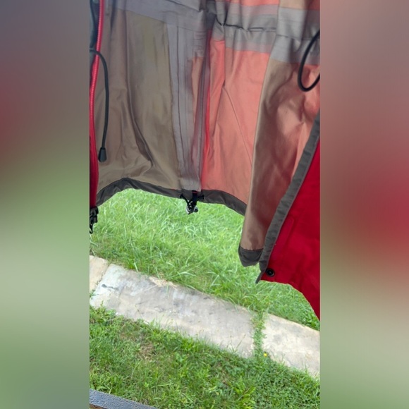 Lowe Alpine Waterproof Jacket Womens M Red Full Zip Hooded Outdoors Gore Tex XCR - Picture 6 of 8